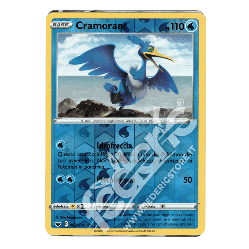 062-202 Cramorant Rara Reverse (IT) - MINT