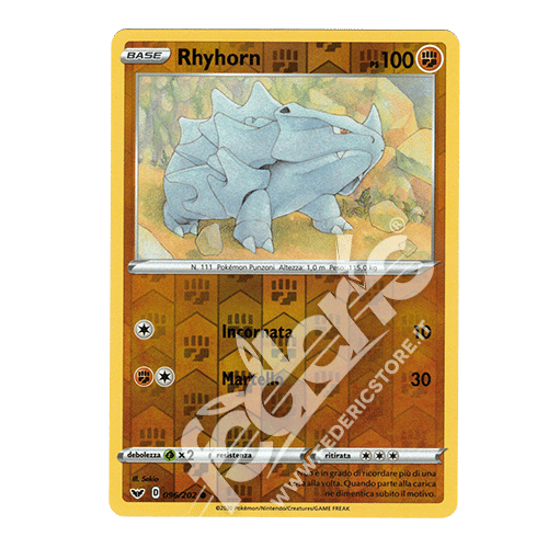 096-202 Rhyhorn Comune Reverse (IT) - MINT