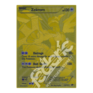 pokemon zekrom gold card