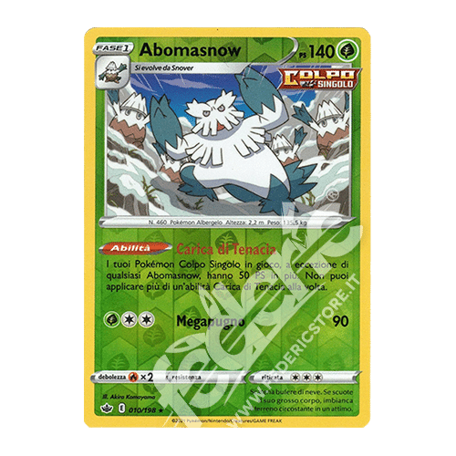 010-198 Abomasnow Rara Reverse (IT) - MINT