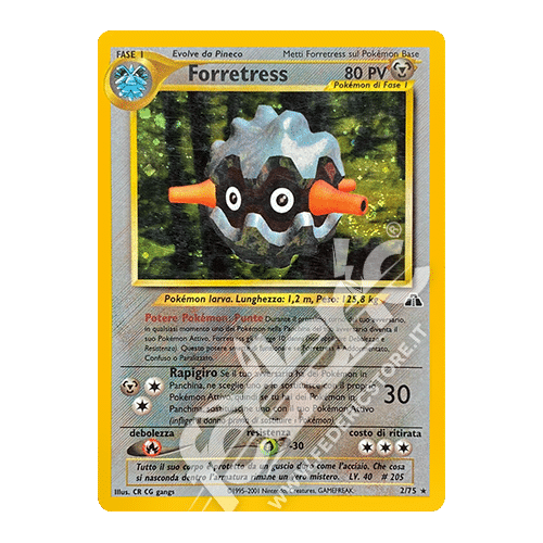 002-075 Forretress Holo Unlimited (IT) - MINT