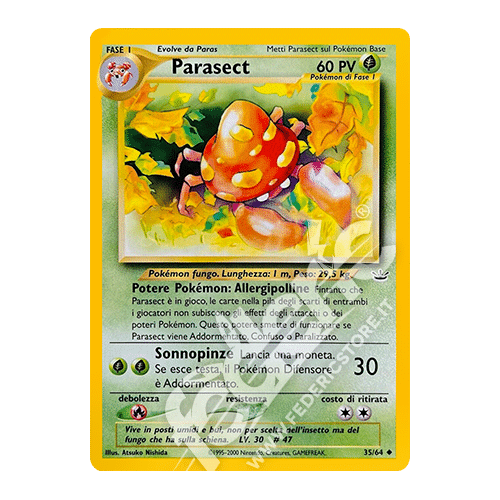 035-064 Parasect Non Comune Unlimited (IT) - MINT
