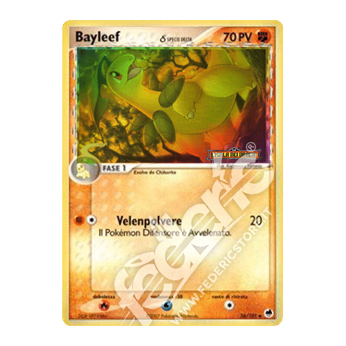 026-101 Bayleef δ Specie Delta Non Comune Reverse Foil Stamp (IT) - MINT