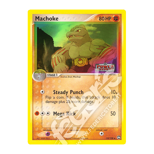 033-108 Machoke Non Comune Reverse Foil Stamp (ENG) - MINT