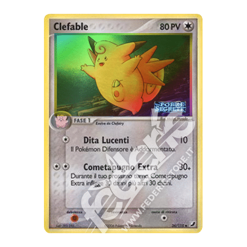036-115 Clefable Non Comune Reverse Foil Stamp (IT) - MINT