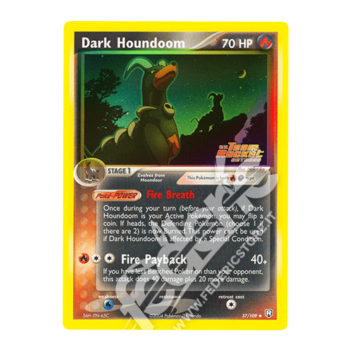 037-109 Dark Houndoom Non Comune Reverse Foil Stamp (ENG) - MINT