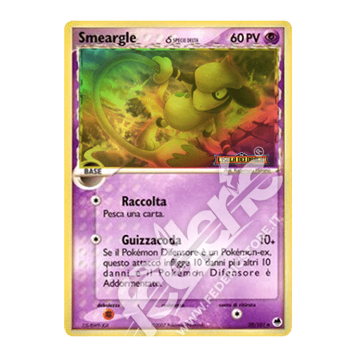 039-101 Smeargle δ Specie Delta Non Comune Reverse Foil Stamp (IT) - MINT