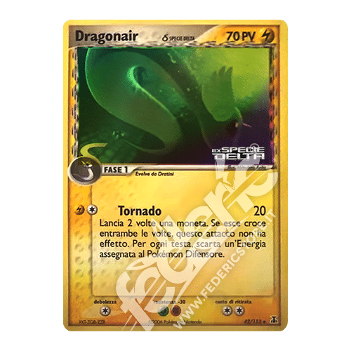 042-113 Dragonair δ Specie Delta Non Comune Reverse Foil Stamp (IT) - MINT