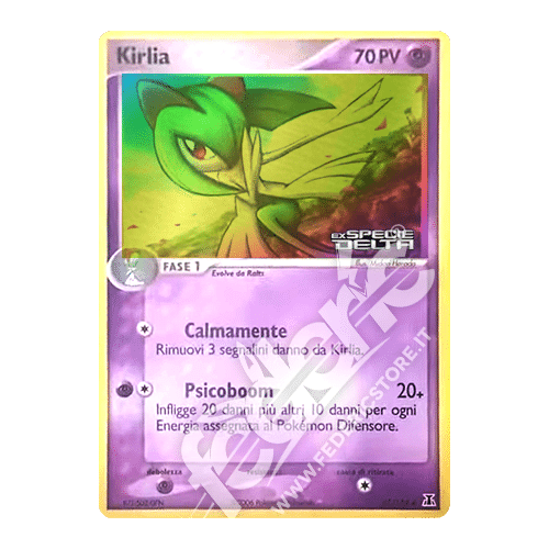 047-113 Kirlia Non Comune Reverse Foil Stamp (IT) - MINT