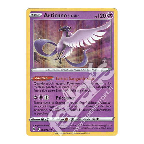 063-203 Articuno Di Galar Holo (IT) - MINT