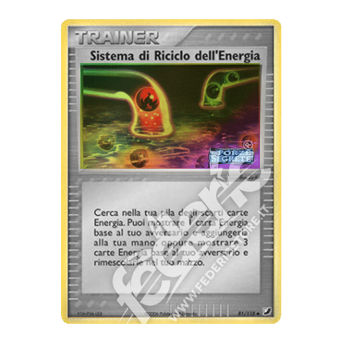081-115 Sistema Di Riciclo Dell'Energia Non Comune Reverse Foil Stamp (IT) - MINT