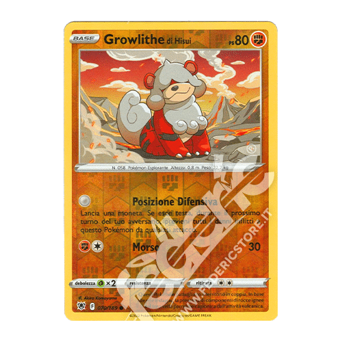 070-189 Growlithe Di Hisui Comune Reverse (IT) - MINT