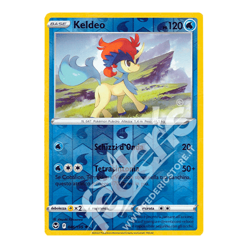 046-195 Keldeo Rara Reverse (IT) - MINT