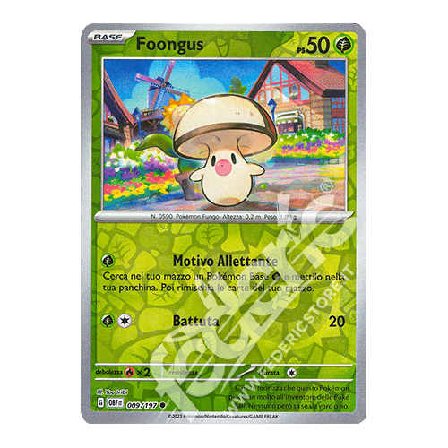 009-197 Foongus Comune Reverse (IT) - MINT