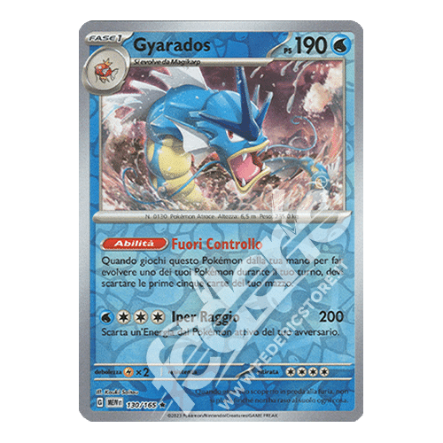 130-165 Gyarados Rara Reverse (IT) - MINT