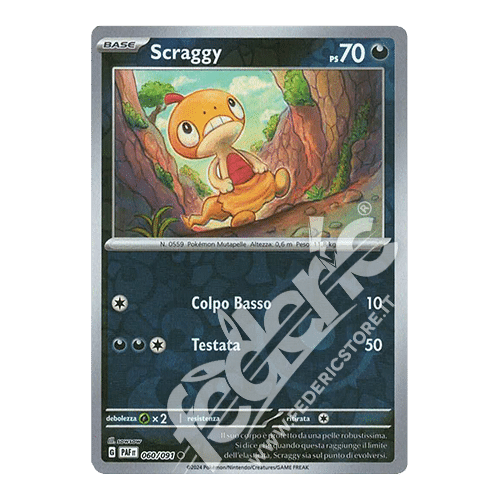 060-091 Scraggy Comune Reverse (IT) - MINT