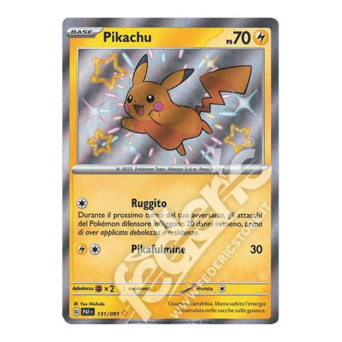 131-091 Pikachu Shiny (IT) - MINT