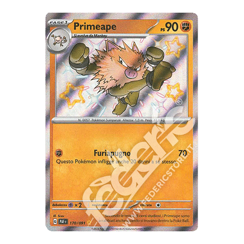 170-091 Primeape Shiny (IT) - MINT