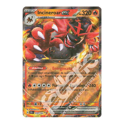 034-162 Incineroar ex  (IT) - MINT