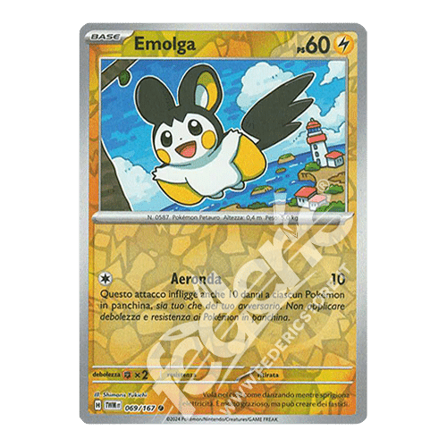 069-167 Emolga Comune Reverse (IT) - MINT