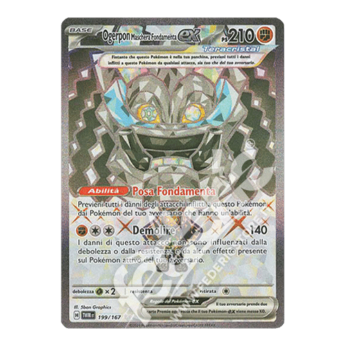 199-167 Ogerpon Maschera Fondamenta ex Teracristal Full Art (IT) - MINT