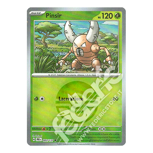 003-131 Pinsir Comune Reverse Poke Ball (IT) - MINT