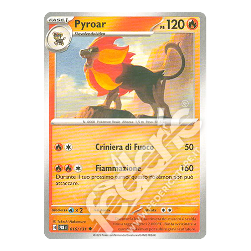 016-131 Pyroar Non Comune (IT) - MINT
