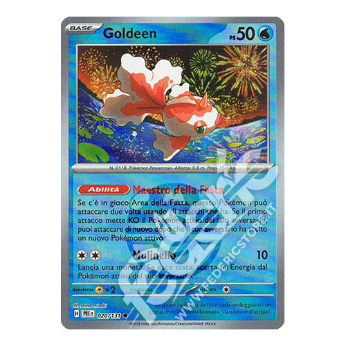 020-131 Goldeen Comune Reverse Master Ball (IT) - MINT