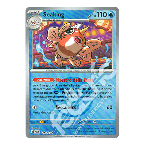 021-131 Seaking Non Comune Reverse Poke Ball (IT) - MINT