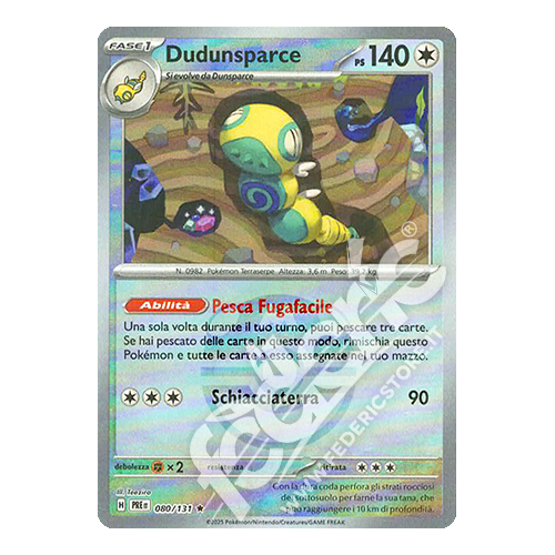 080-131 Dudunsparce Rara Reverse Master Ball (IT) - MINT