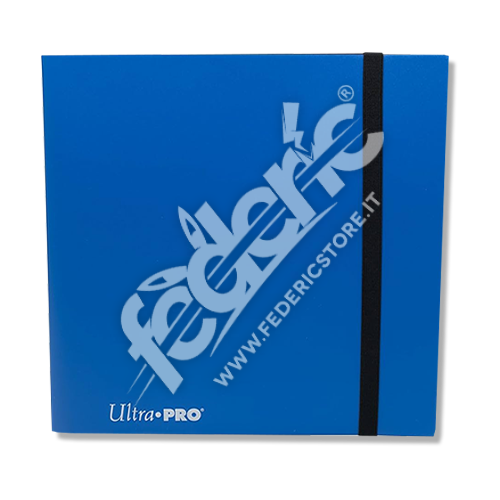 PRO-Binder Album Ultra Pro - Pacific Blue con Chiusura Elastica: 12 Tasche 40 Pagine