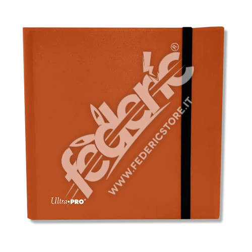 PRO-Binder Album Ultra Pro - Pumpkin Orange con Chiusura Elastica: 12 Tasche 40 Pagine