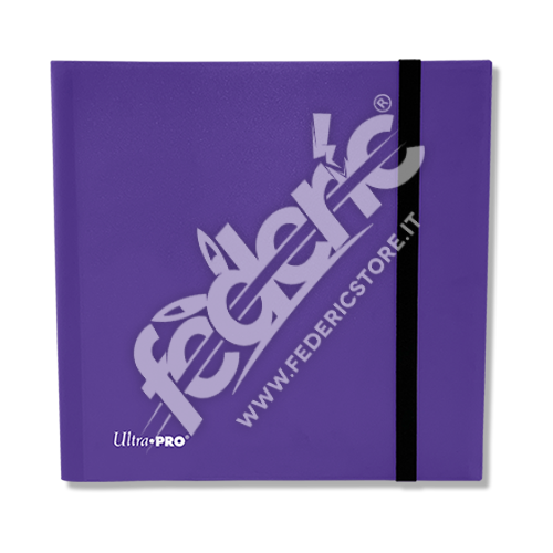 PRO-Binder Album Ultra Pro - Royal Purple con Chiusura Elastica: 12 Tasche 40 Pagine