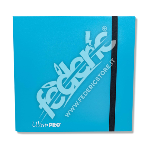 PRO-Binder Album Ultra Pro - Sky Blue con Chiusura Elastica: 12 Tasche 40 Pagine