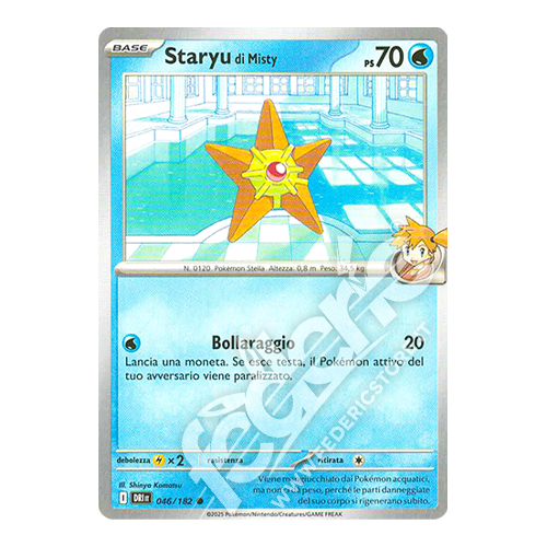 046-182 Staryu Di Misty Comune (IT) - MINT