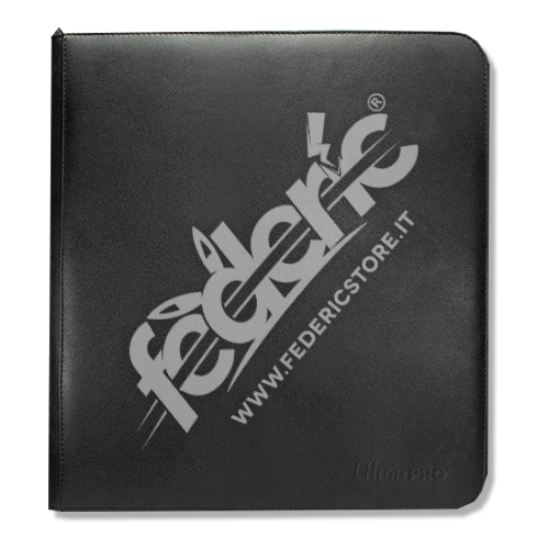 PRO-Binder Album Ultra Pro - Black con Chiusura a ZIP: 12 Tasche 40 Pagine