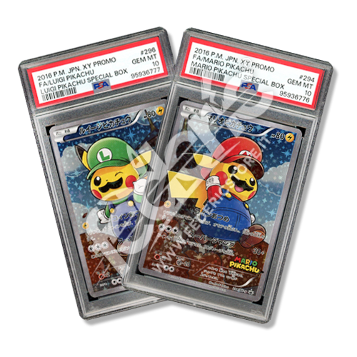 Set Promo Pikachu Mario Luigi: Special Box (JP) – PSA 10