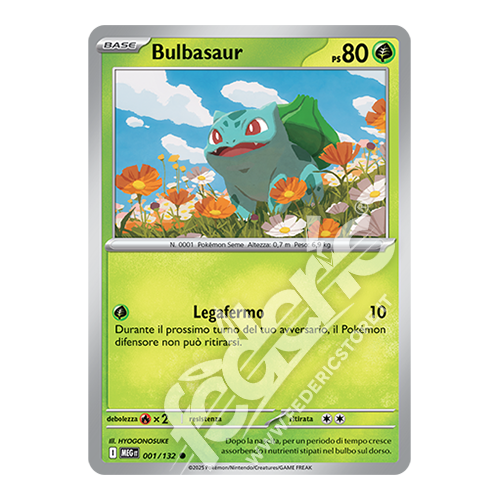 001-132 Bulbasaur Comune (IT) - MINT