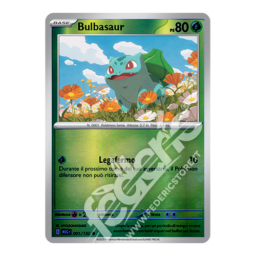 001-132 Bulbasaur Comune Reverse (IT) - MINT