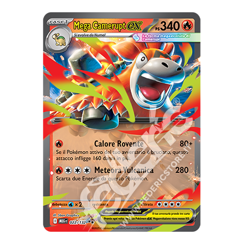 022-132 Mega Camerupt ex (IT) - MINT