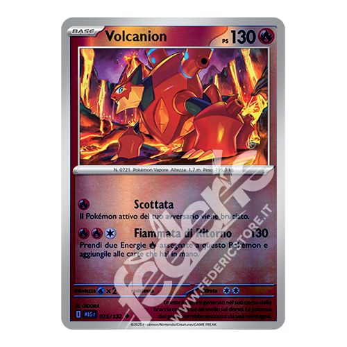 025-132 Volcanion Non Comune Reverse (IT) - MINT