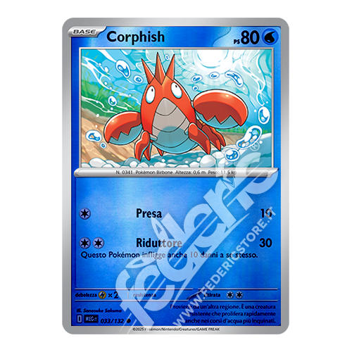 033-132 Corphish Comune Reverse (IT) - MINT