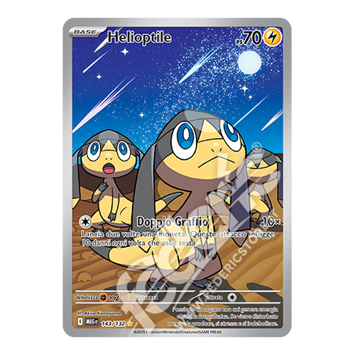 143-132 Helioptile Illustrazione Rara (IT) - MINT