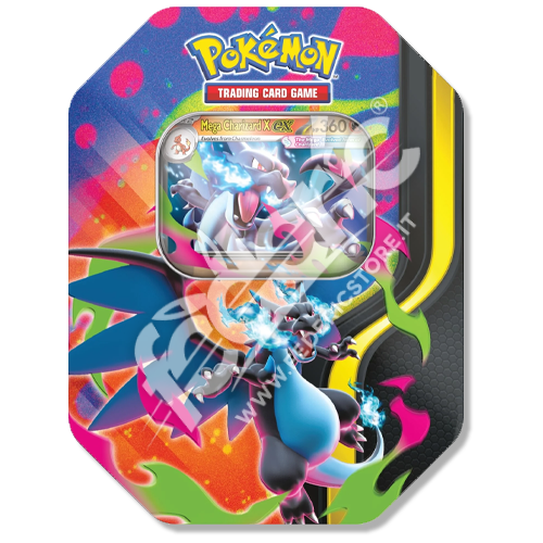 Tin da Collezione Mega Charizard: Mega Charizard X-ex (IT)